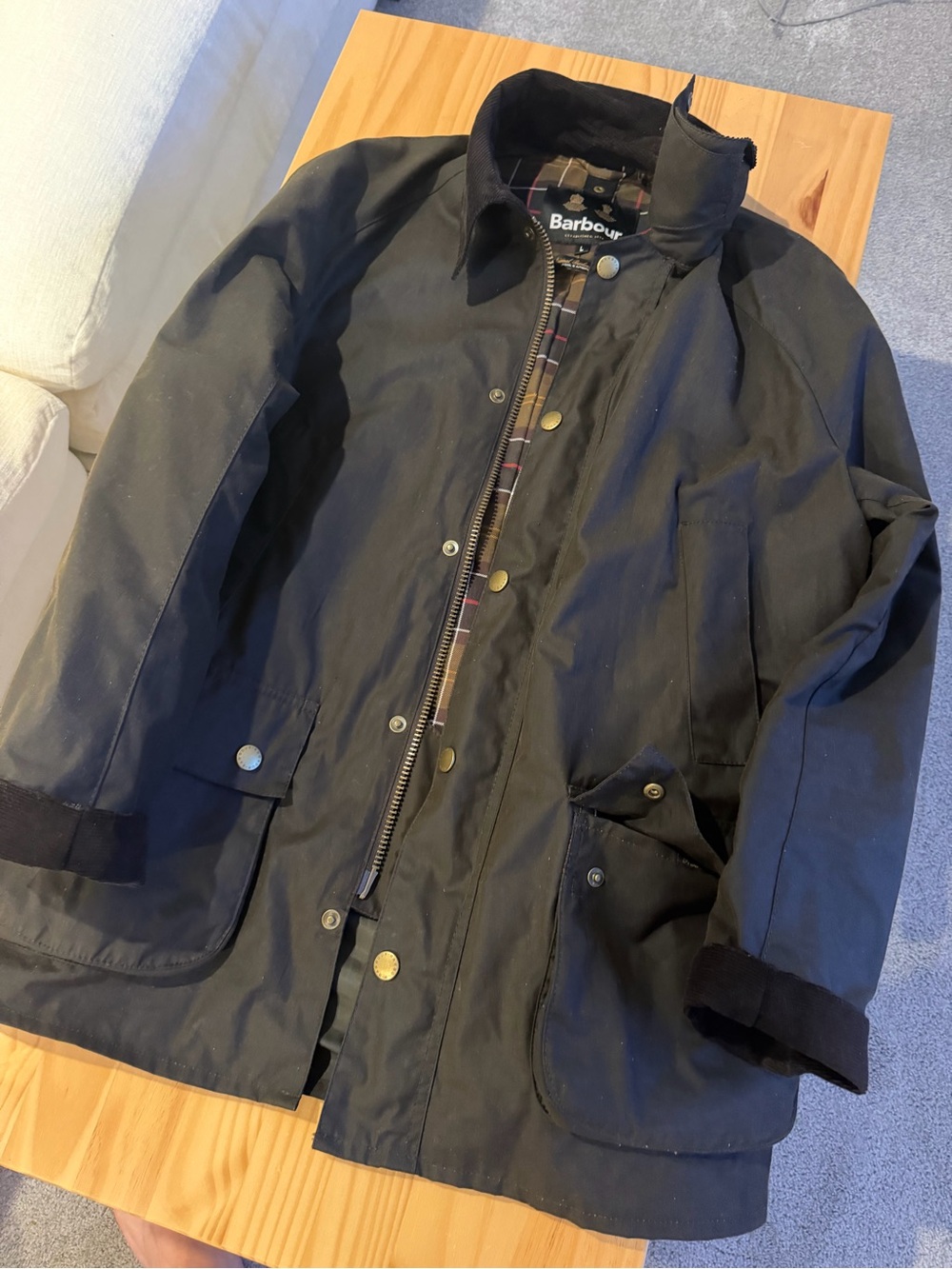 Barbour Waxed Tartan Jacket